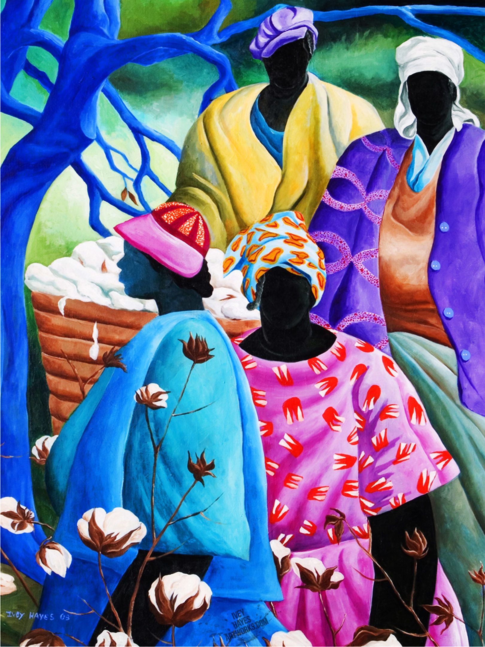 Cotton Pickers Ii Ivey Hayes Artworks